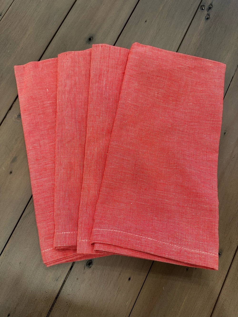 Pier One Mateo Cloth Dinner Napkins Cotton Red Set Of 4 Western Picnic Casual